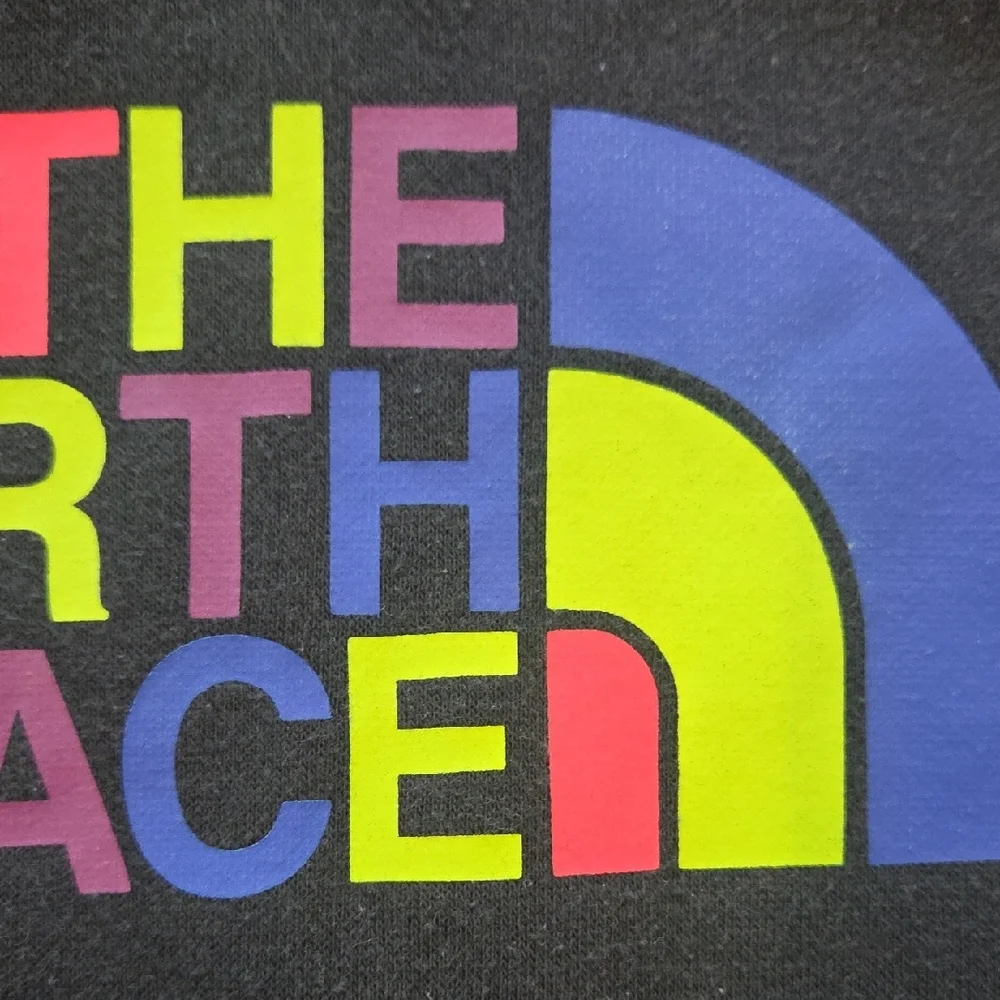 The North Face Black Hoodie with Multicolor Logo - Picture 4 of 5